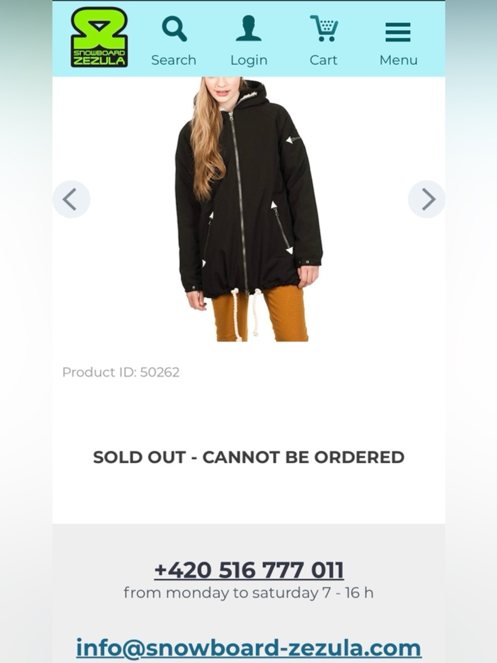 Nikita Women's Black Hooded Ski Snowboard Jacket with Drawstring Hem